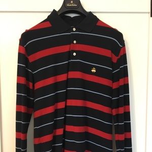 Brooks Brothers long sleeve polo, Sz Medium